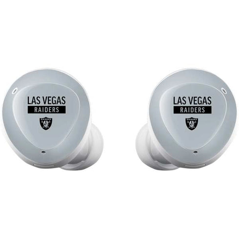 NFL Las Vegas Raiders Silver Performance Series Galaxy Buds Plus Skin