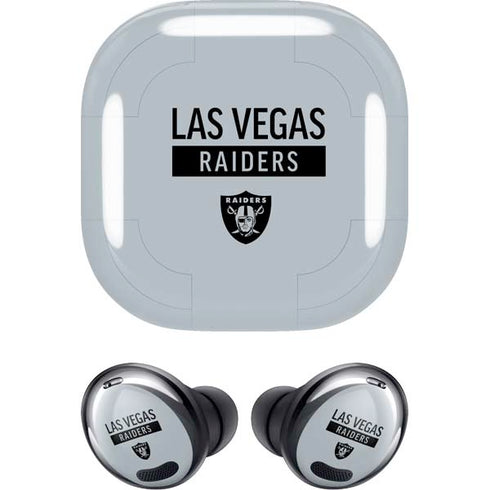 NFL Las Vegas Raiders Silver Performance Series Galaxy Buds Pro Skin