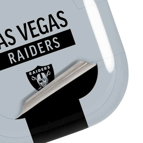 NFL Las Vegas Raiders Silver Performance Series Galaxy Buds Pro Skin