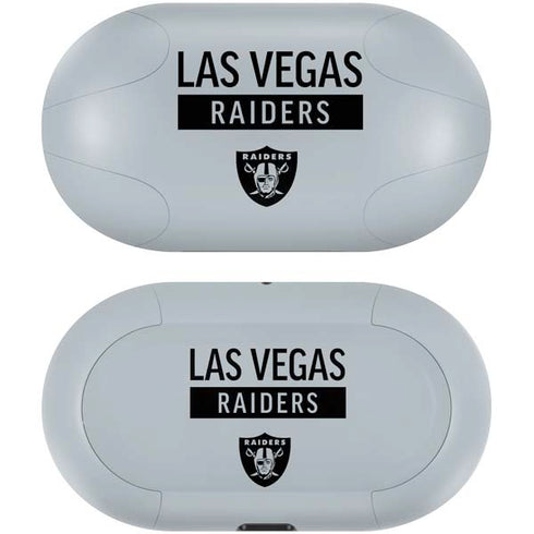 NFL Las Vegas Raiders Silver Performance Series Galaxy Buds Skin
