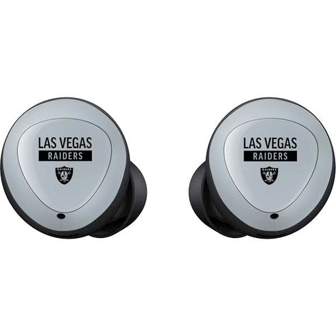 NFL Las Vegas Raiders Silver Performance Series Galaxy Buds Skin