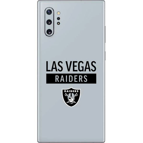 NFL Las Vegas Raiders Silver Performance Series Galaxy Note 10 Plus Skin