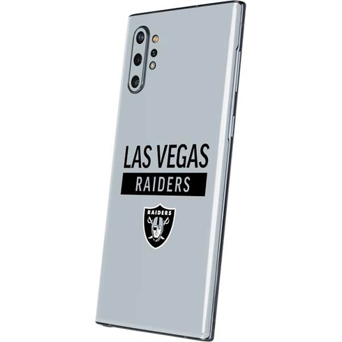 NFL Las Vegas Raiders Silver Performance Series Galaxy Note 10 Plus Skin