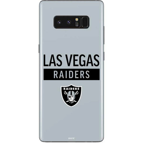 NFL Las Vegas Raiders Silver Performance Series Galaxy Note 8 Skin