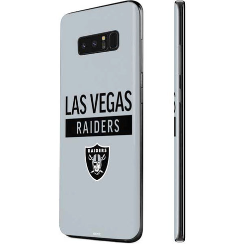 NFL Las Vegas Raiders Silver Performance Series Galaxy Note 8 Skin