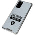 NFL Las Vegas Raiders Silver Performance Series Galaxy Note20 5G Clear Case