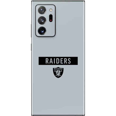 NFL Las Vegas Raiders Silver Performance Series Galaxy Note20 Ultra 5G Skin
