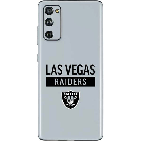 NFL Las Vegas Raiders Silver Performance Series Galaxy S20 Fan Edition Skin