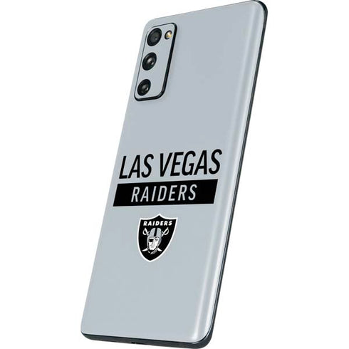 NFL Las Vegas Raiders Silver Performance Series Galaxy S20 Fan Edition Skin
