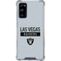 NFL Las Vegas Raiders Silver Performance Series Galaxy S20 FE Clear Case