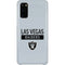 NFL Las Vegas Raiders Silver Performance Series Galaxy S20 Lite Case