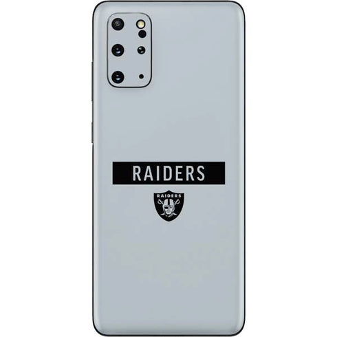 NFL Las Vegas Raiders Silver Performance Series Galaxy S20 Plus Skin