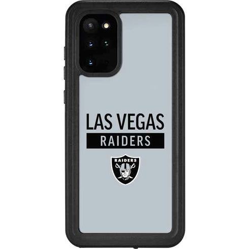 NFL Las Vegas Raiders Silver Performance Series Galaxy S20 Plus Waterproof Case