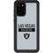 NFL Las Vegas Raiders Silver Performance Series Galaxy S20 Plus Waterproof Case