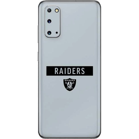 NFL Las Vegas Raiders Silver Performance Series Galaxy S20 Skin