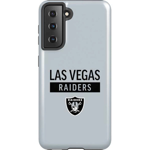 NFL Las Vegas Raiders Silver Performance Series Galaxy S21 5G Pro Case