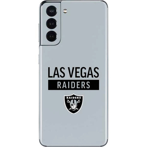 NFL Las Vegas Raiders Silver Performance Series Galaxy S21 5G Skin