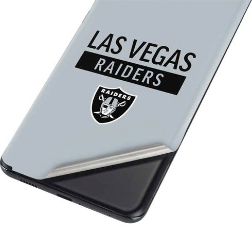 NFL Las Vegas Raiders Silver Performance Series Galaxy S21 5G Skin