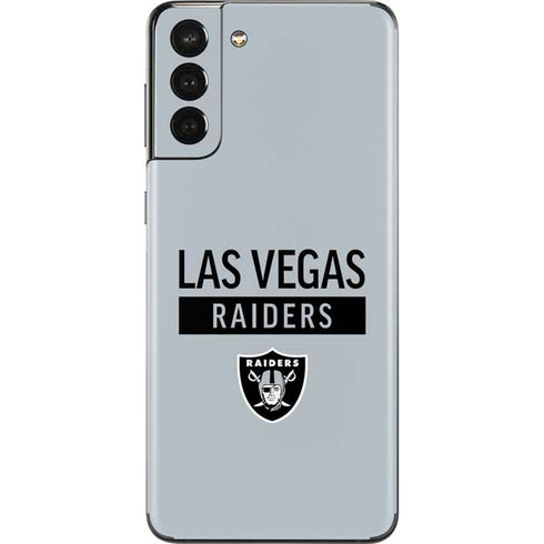 NFL Las Vegas Raiders Silver Performance Series Galaxy S21 Plus 5G Skin
