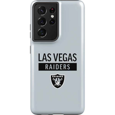 NFL Las Vegas Raiders Silver Performance Series Galaxy S21 Ultra 5G Pro Case