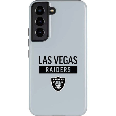 NFL Las Vegas Raiders Silver Performance Series Galaxy S22 Pro Case