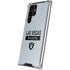 NFL Las Vegas Raiders Silver Performance Series Galaxy S22 Ultra Clear Case