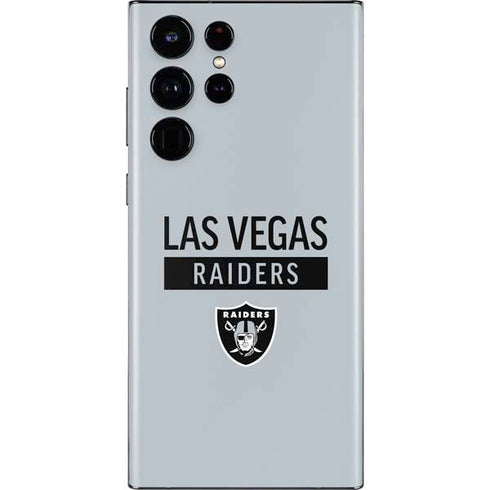 NFL Las Vegas Raiders Silver Performance Series Galaxy S22 Ultra Skin