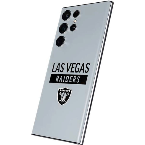 NFL Las Vegas Raiders Silver Performance Series Galaxy S22 Ultra Skin