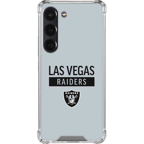 NFL Las Vegas Raiders Silver Performance Series Galaxy S23 Clear Case