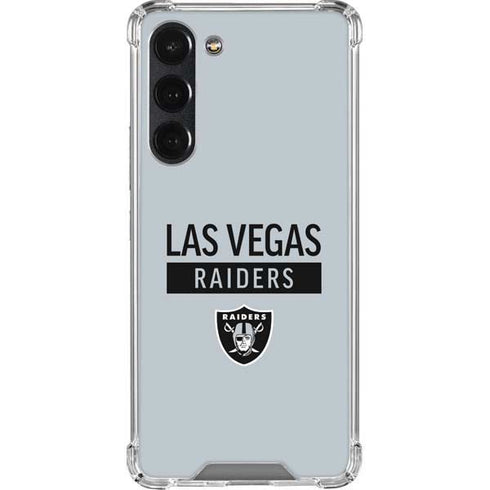 NFL Las Vegas Raiders Silver Performance Series Galaxy S23 Plus Clear Case