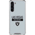 NFL Las Vegas Raiders Silver Performance Series Galaxy S23 Plus Clear Case