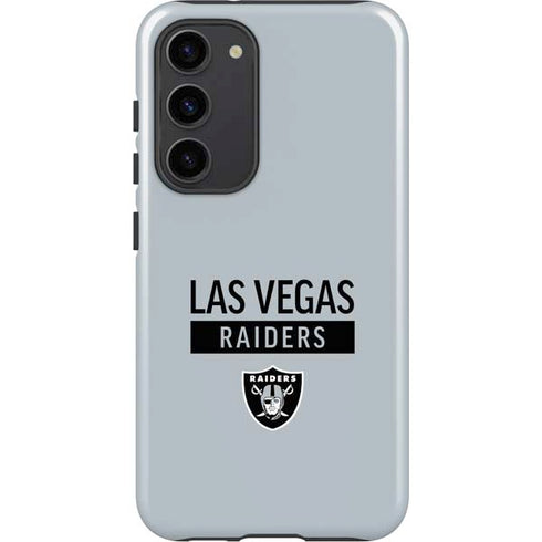 NFL Las Vegas Raiders Silver Performance Series Galaxy S23 Plus Pro Case