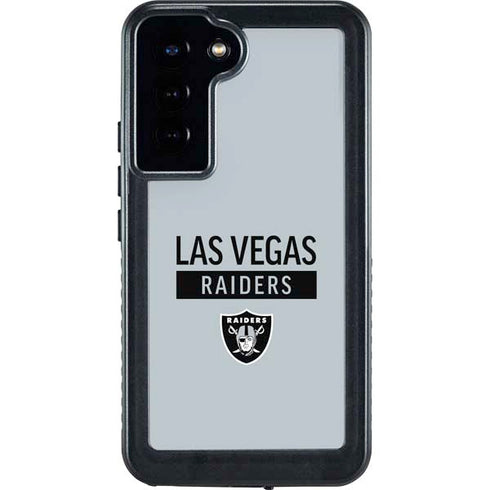 NFL Las Vegas Raiders Silver Performance Series Galaxy S23 Plus Waterproof Case
