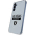 NFL Las Vegas Raiders Silver Performance Series Galaxy S24 Clear Case