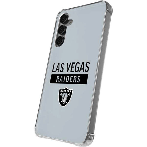 NFL Las Vegas Raiders Silver Performance Series Galaxy S24 Plus Clear Case