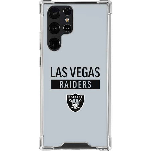 NFL Las Vegas Raiders Silver Performance Series Galaxy S24 Ultra Clear Case