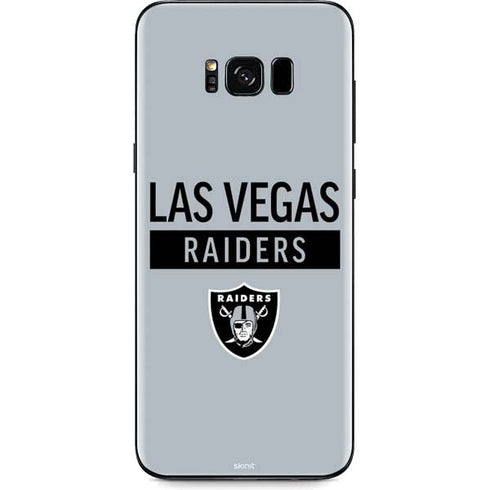 NFL Las Vegas Raiders Silver Performance Series Galaxy S8 Skin