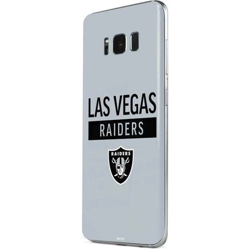NFL Las Vegas Raiders Silver Performance Series Galaxy S8 Skin
