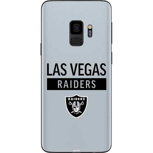 NFL Las Vegas Raiders Silver Performance Series Galaxy S9 Skin