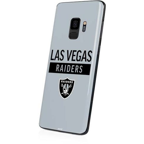 NFL Las Vegas Raiders Silver Performance Series Galaxy S9 Skin