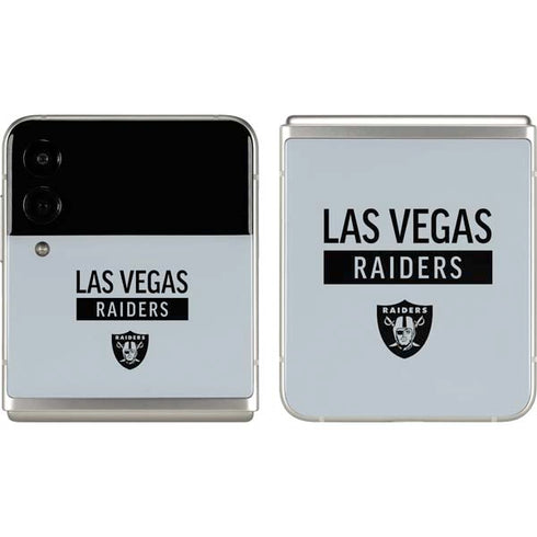 NFL Las Vegas Raiders Silver Performance Series Galaxy Z Flip3 5G Skin