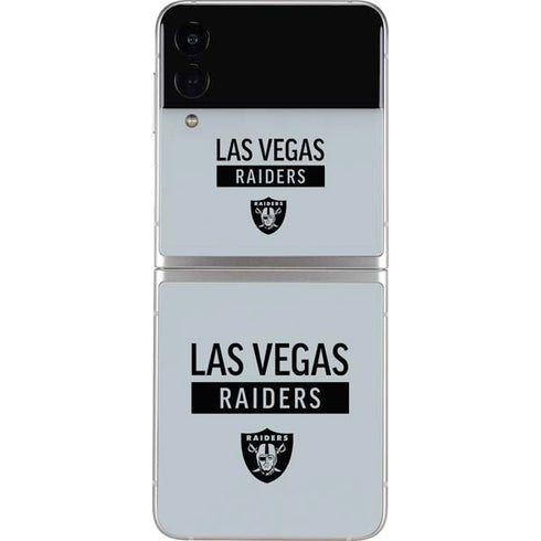 NFL Las Vegas Raiders Silver Performance Series Galaxy Z Flip3 5G Skin
