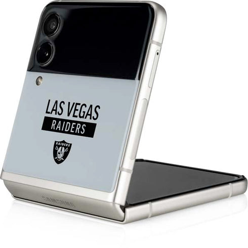 NFL Las Vegas Raiders Silver Performance Series Galaxy Z Flip3 5G Skin