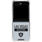 NFL Las Vegas Raiders Silver Performance Series Galaxy Z Flip5 5G Clear Case