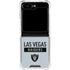 NFL Las Vegas Raiders Silver Performance Series Galaxy Z Flip5 5G Clear Case