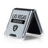NFL Las Vegas Raiders Silver Performance Series Galaxy Z Flip5 5G Clear Case