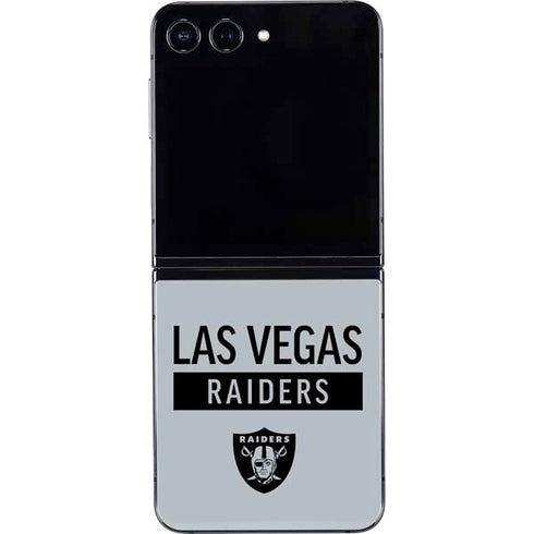 NFL Las Vegas Raiders Silver Performance Series Galaxy Z Flip5 5G Skin