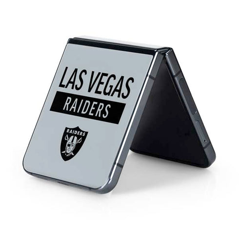 NFL Las Vegas Raiders Silver Performance Series Galaxy Z Flip5 5G Skin