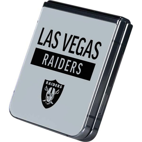 NFL Las Vegas Raiders Silver Performance Series Galaxy Z Flip5 5G Skin