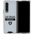 NFL Las Vegas Raiders Silver Performance Series Galaxy Z Fold4 5G Clear Case